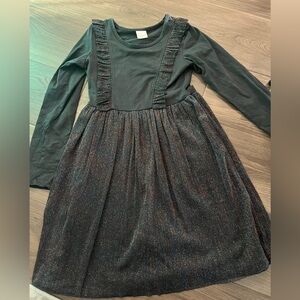 Black sparkly Hanna Anderson dress- girls size 8